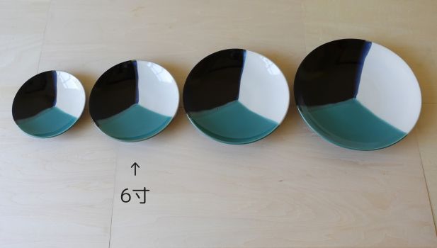 因州中井窯 三色 6寸皿 | 大江ノ郷自然牧場