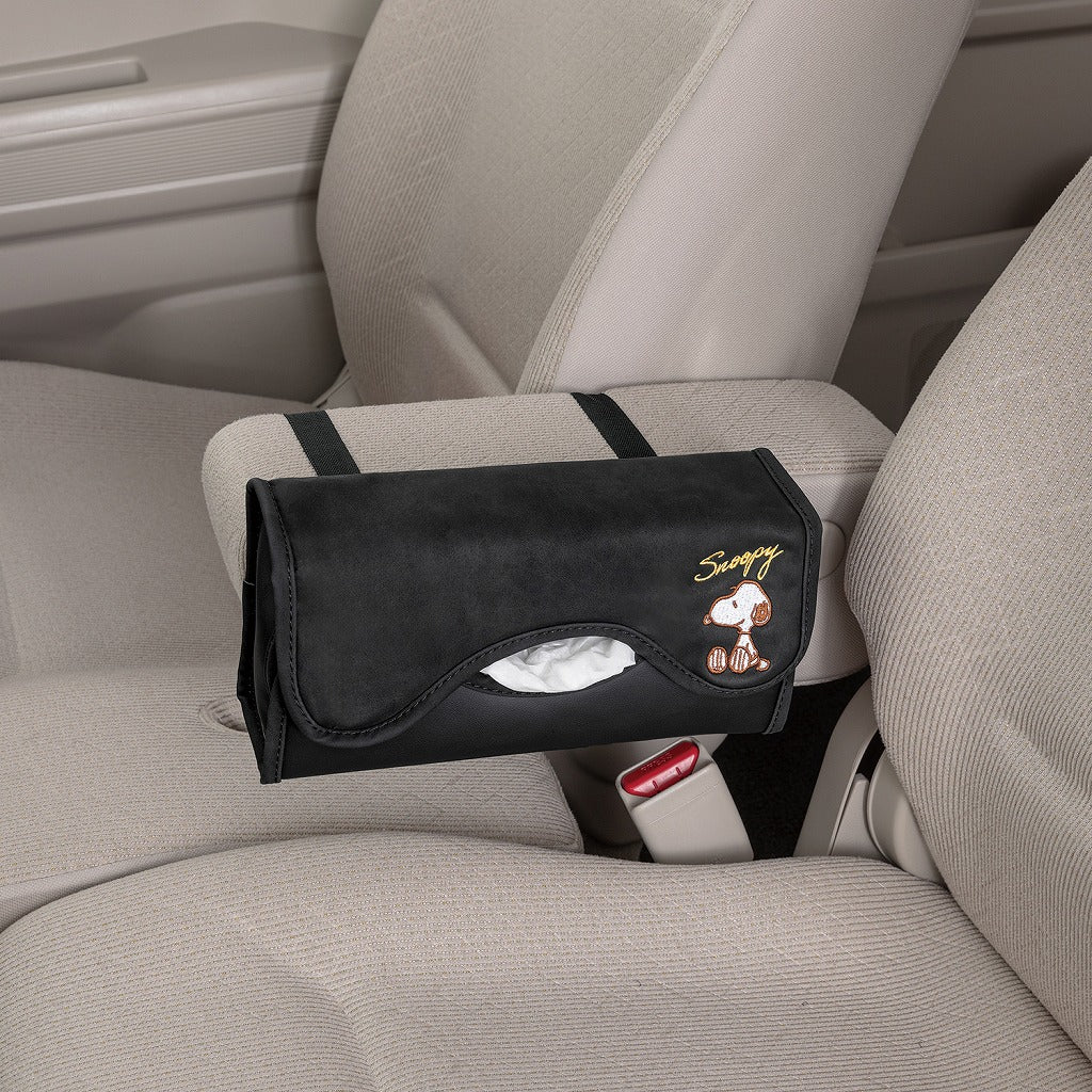 スヌーピー ティッシュカバー (エレガンス/ブラック)