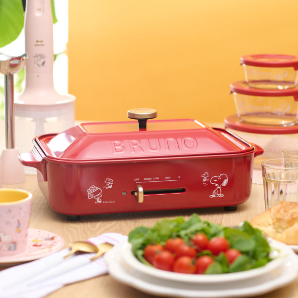 おかいものSNOOPY限定】BRUNOコンパクトホットプレート (SNOOPY&Woodstock)