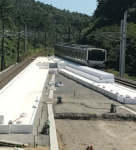 超軽量盛土工法（EDO-EPS工法）（事業内容）|岡三シビル株式会社