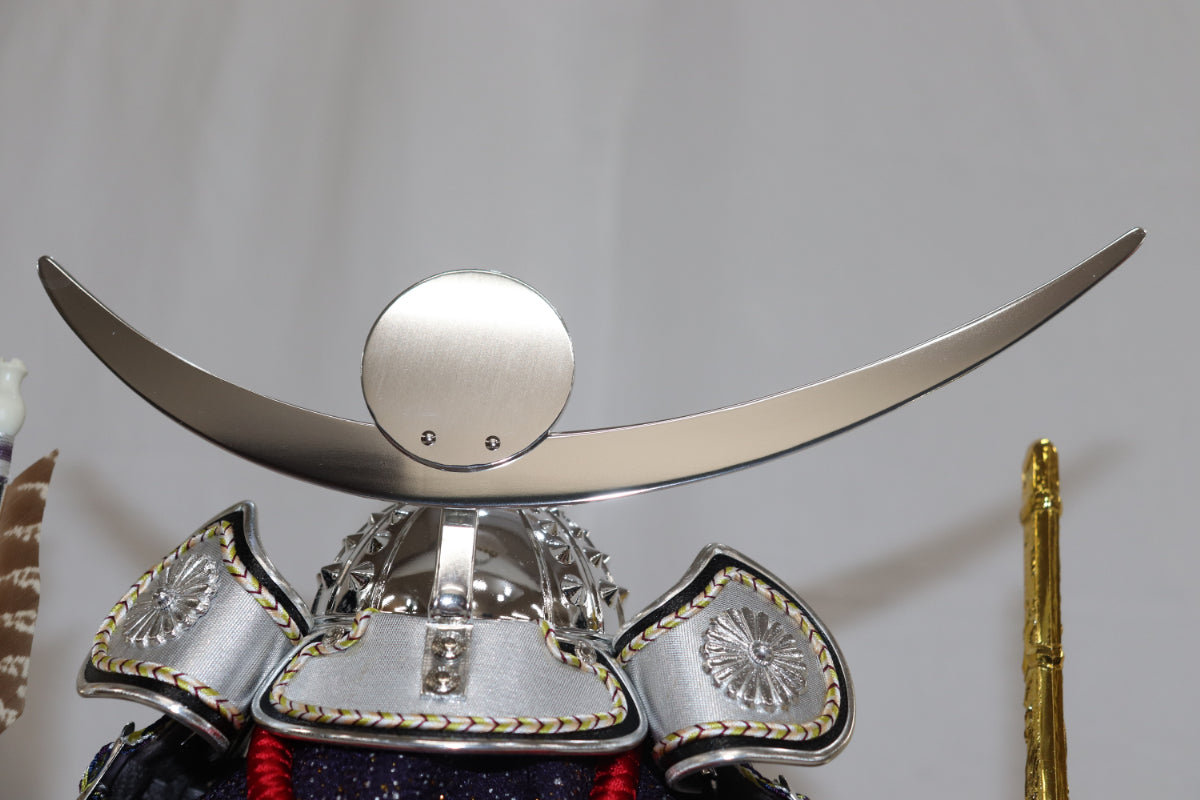 上杉謙信 兜平飾り五月人形ケースセット (38cm×30cm×42cm)【送料無料