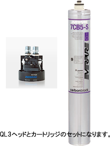 エバーピュア 浄水器 コーヒーマシン、エスプレッソマシン用 QL3-7CB5