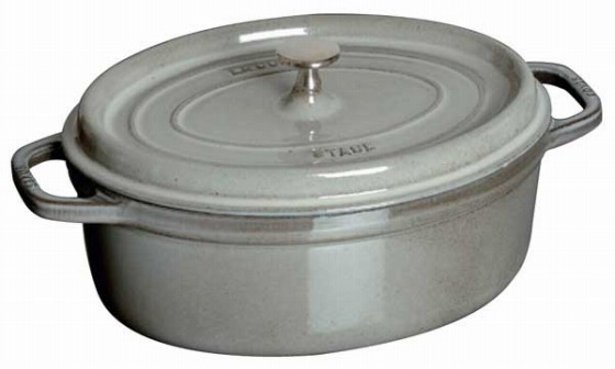 393-08 ストウブ オーバル グレー 40509-320 31cm 290001940 - 業務用