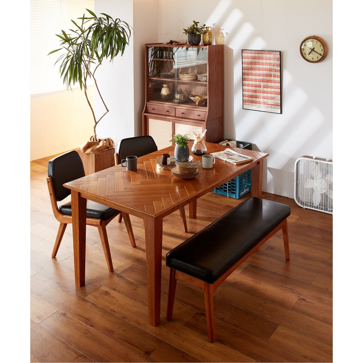 WARNER DINING TABLE-herringbone ワーナーダイニングテーブル 703