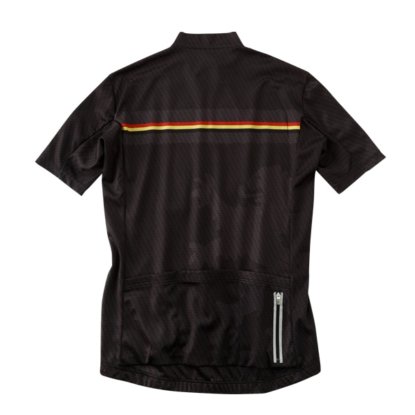 KAPELMUUR(カペルミュール)半袖ジャージ ベルギーライン ブラック S