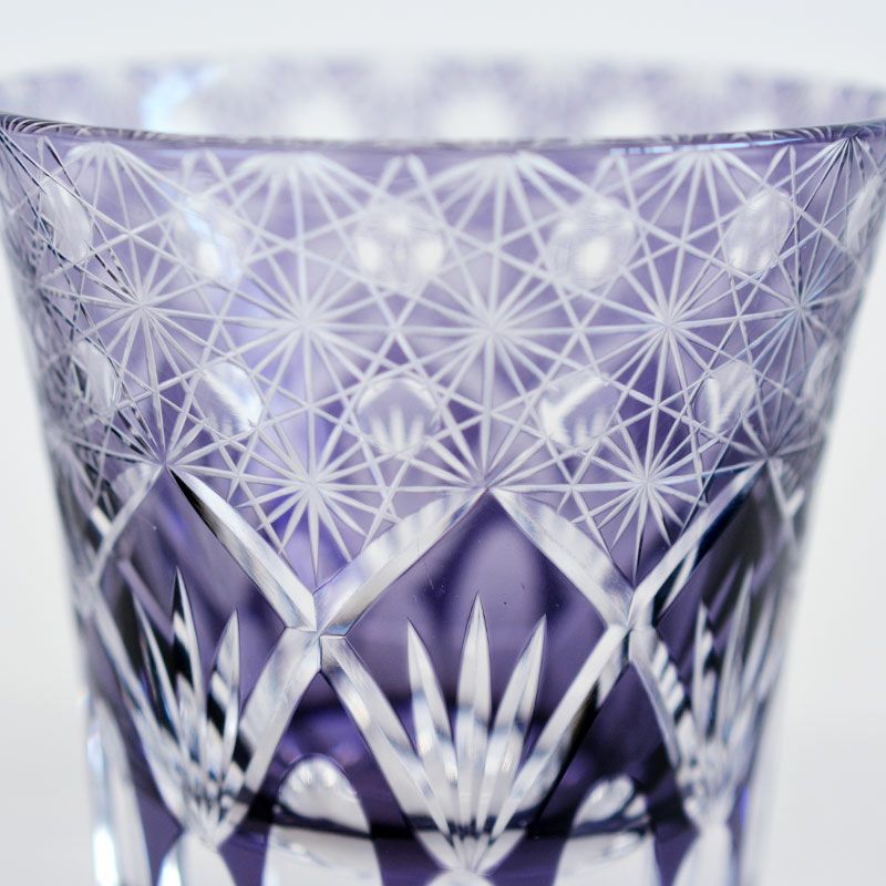 切子 オールドグラス 響 バイオレット｜和食器通販｜織部 Online Store