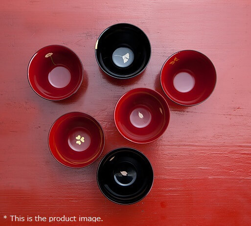 Japanese Lacquerware, Urushi Sake Cup, Hagi - Red | OrientalSouls.com