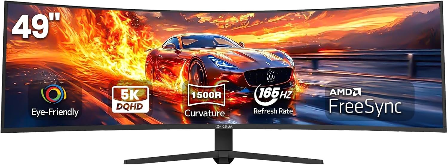 CRUA CR490QB 49 Inch Curved Gaming Monitor Review