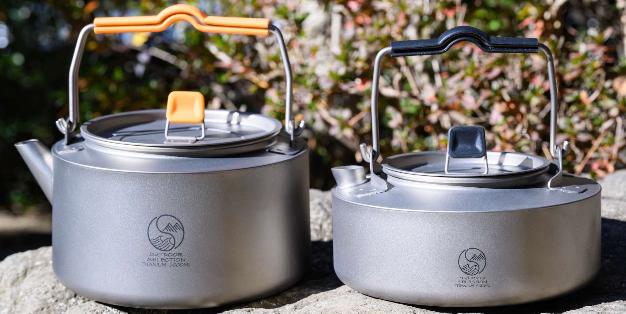 Outdoor SelectionTitanium Kettlesチタンケトル800ml / 1000ml