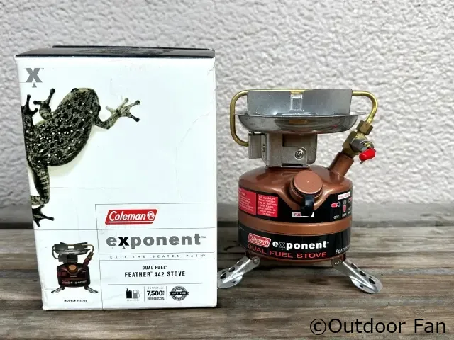 未点火元箱付き】コールマン 442 フェザーストーブ 1/06製 PEAK1 400の
