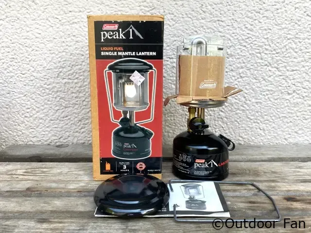 未点火元箱入り】コールマンピークワンランタン3022 黒 11/02製