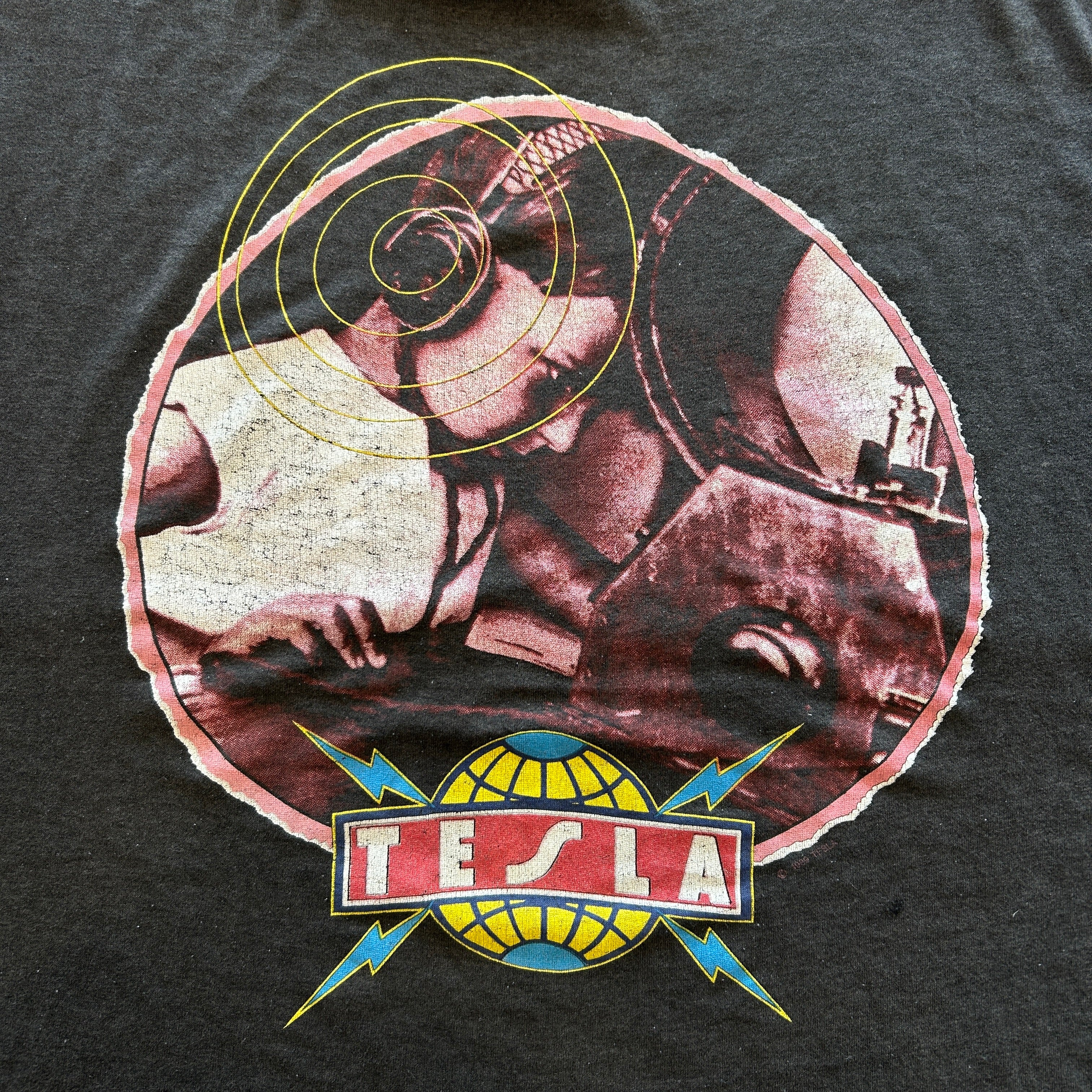 80's TESLA テスラ1989 World Tour Tシャツ 黒(XL)/A6689T-SO – PAGE