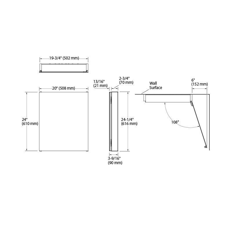 KOHLER／コーラー マックストウ メディスン ミラーキャビネット 収納