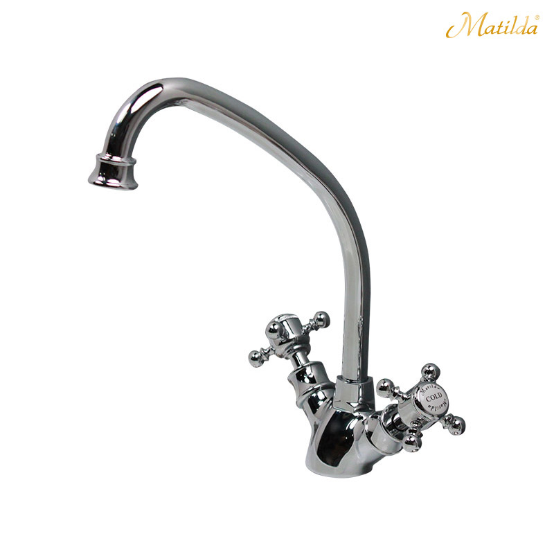 MA006C14K-CP 【マチルダ水栓金具】アメイジア・キッチン（クロム