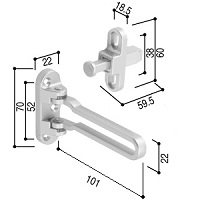 ドアガード（ヴェナートED型片開き・袖付き用） 【交換要領書付