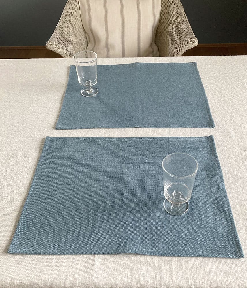 ヨーロッパリネン テーブルランチョンマット【スレート】 | P&C