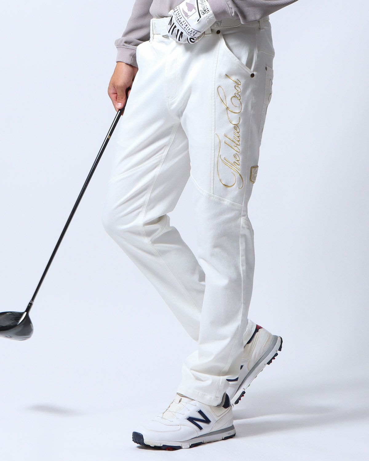 GOTCHA GOLF] ストレッチ ゴールド 刺繍 パンツ | PEET ONLINE STORE
