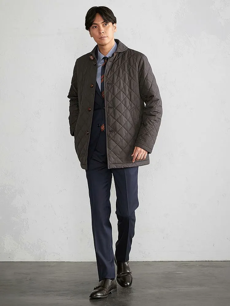 ネイビー 中綿キルティングジャケット ネイビー/グレー | P.S.FA公式通販