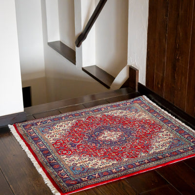 ペルシャ手織り絨毯 ウール＆シルク ピクチャー タブリーズ 額縁40