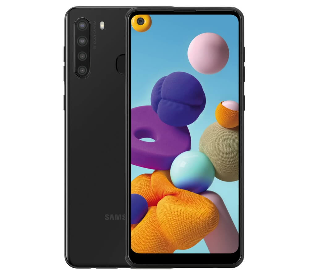 Galaxy A21 発表、4眼カメラ・パンチホール付ディスプレイ搭載の
