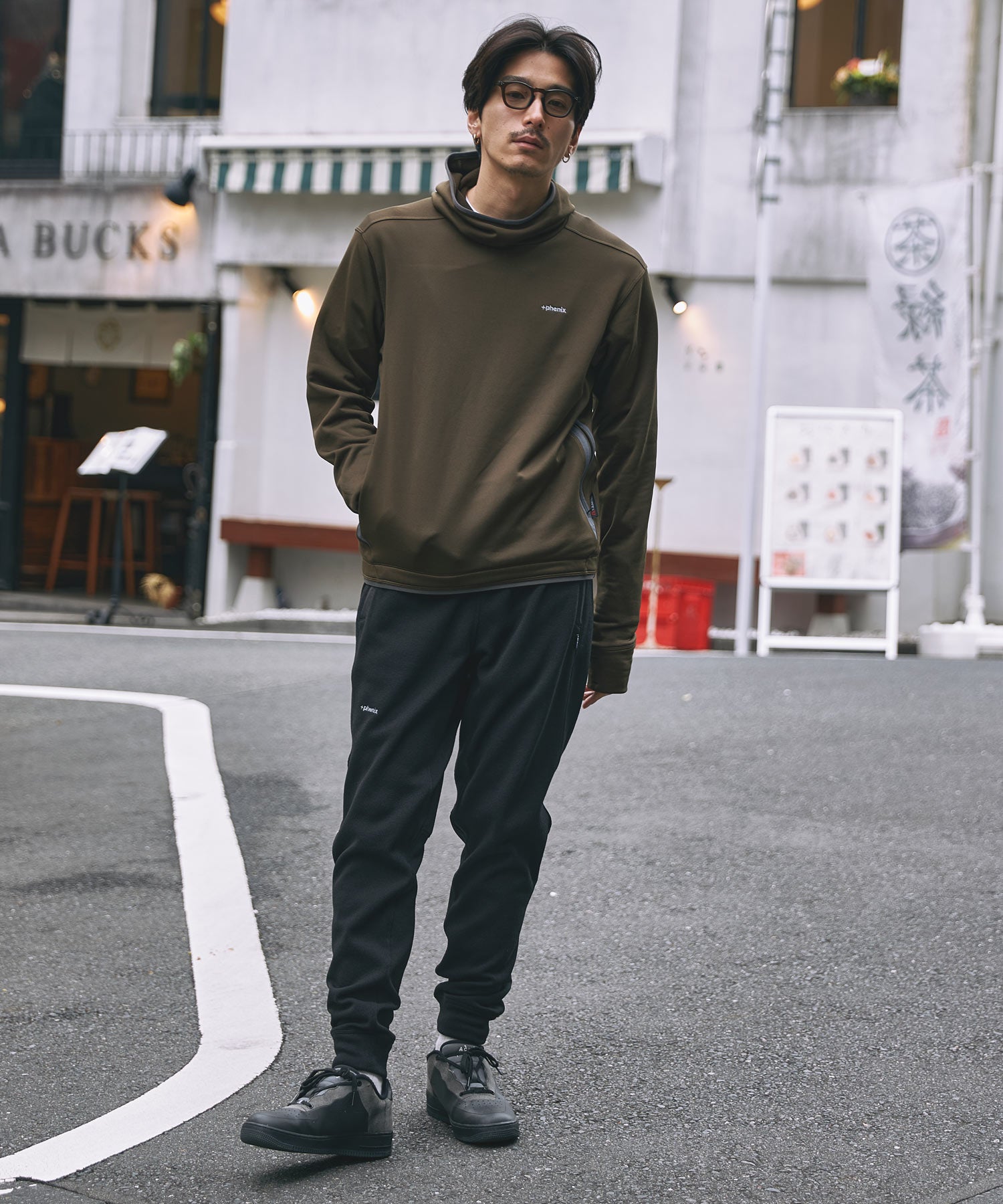 MENS】POWER STRETCH PULL OVER HOODY パワーストレッチ プルオーバー