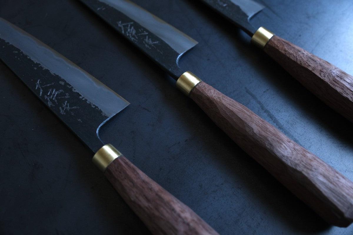 黒打ちペティナイフ 130mm 赤畠大徳 – PINT_MN