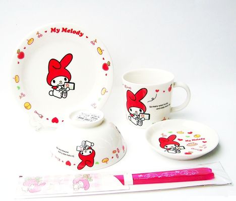 マイメロディ お絵かき 磁器製食器5点セット【特価/通販/販売/サンリオ
