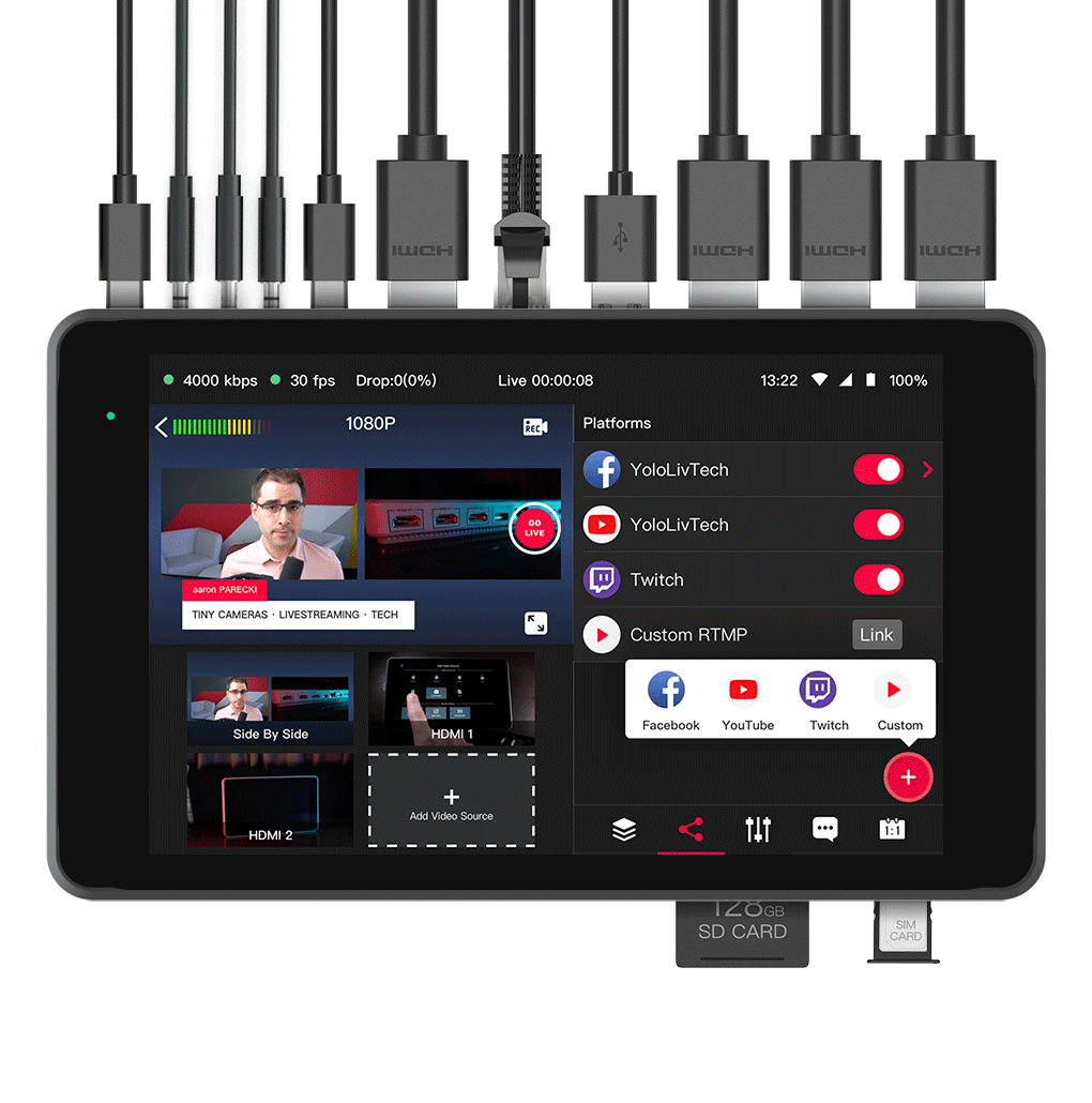 YoloLiv YoloBox Pro All-in-One Multi-Camera Switching and Live