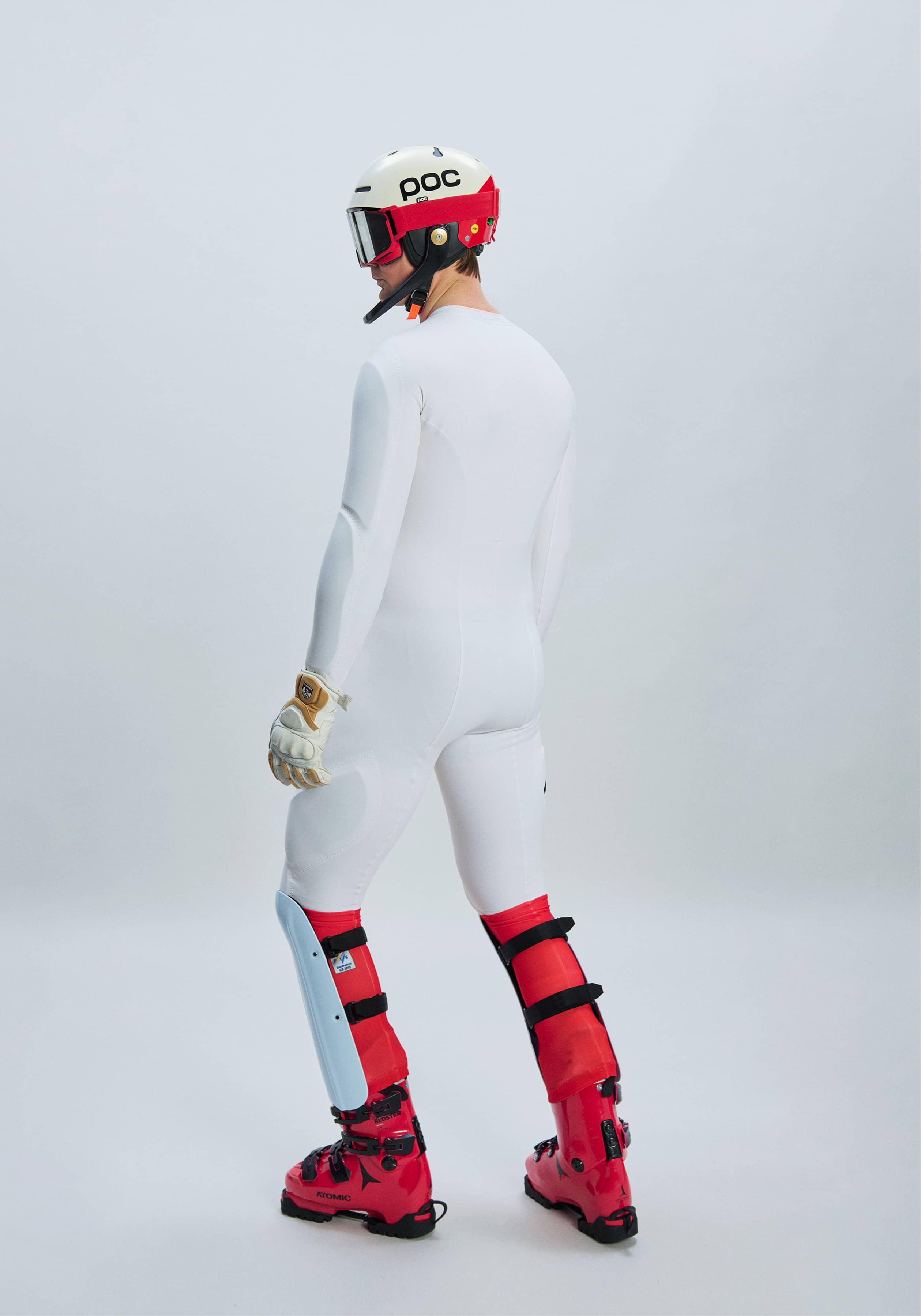 Shins Classic Ski Protection in Hydrogen White | POC (Global EN)