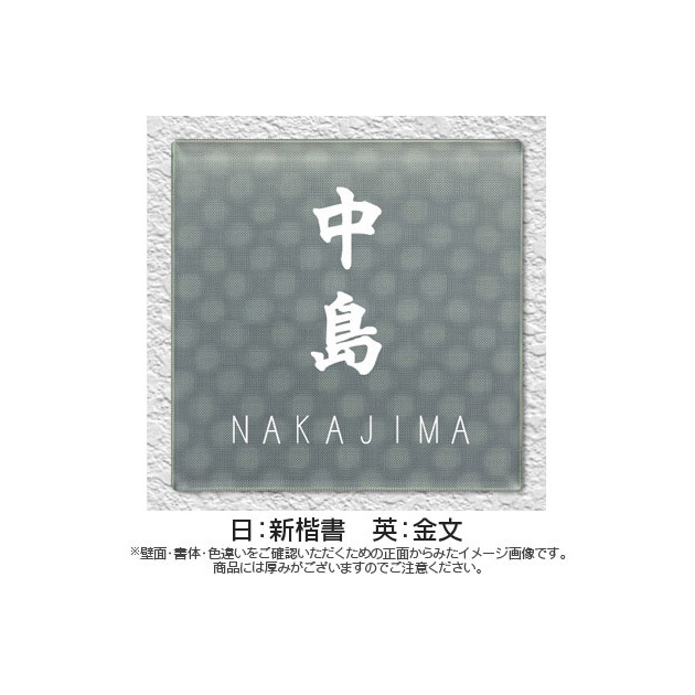 スリーディーガラス 3D-521 - 表札のオーダー作成が最大20％OFFの表札館