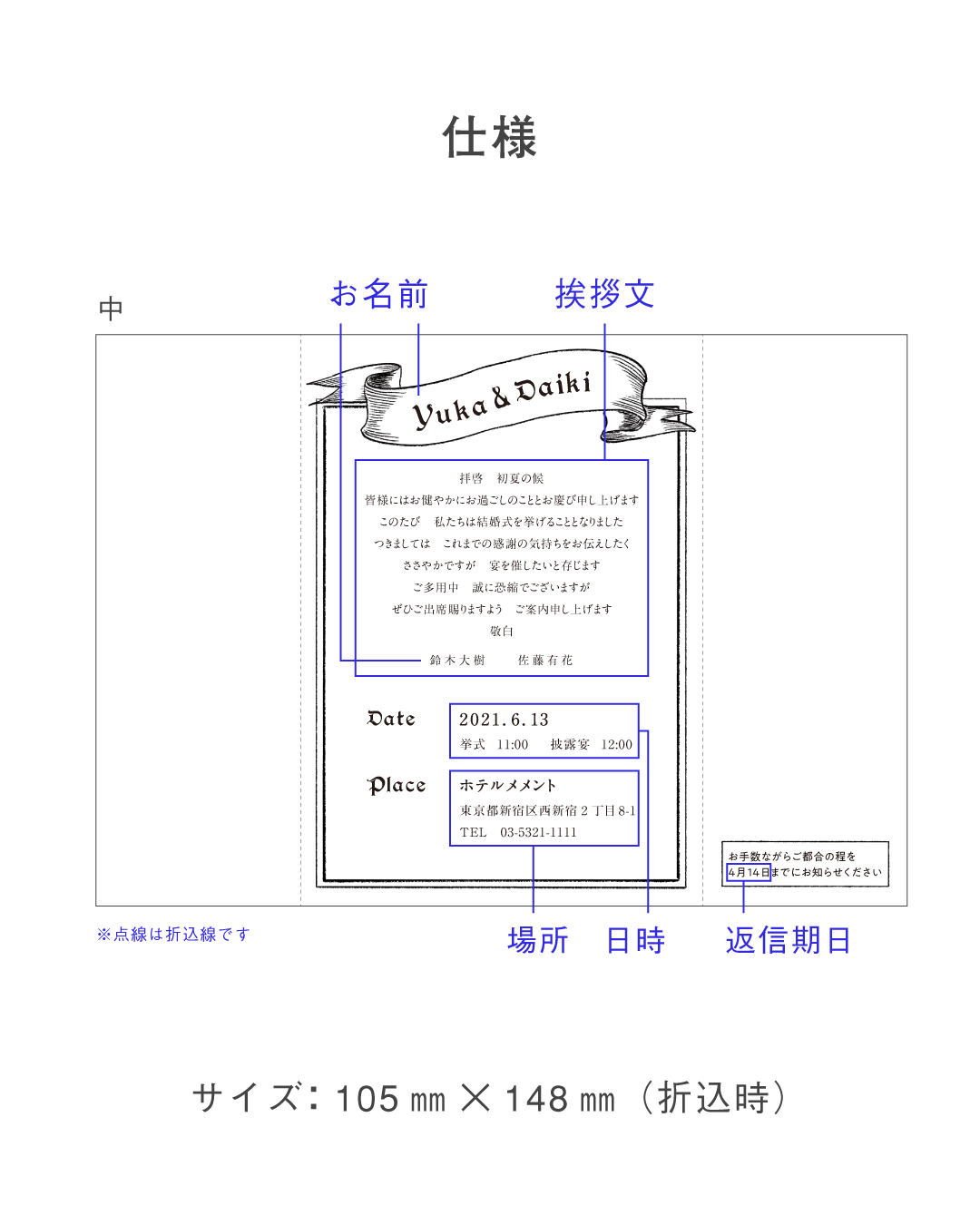 Victorian Dream 招待状 - PLAN J