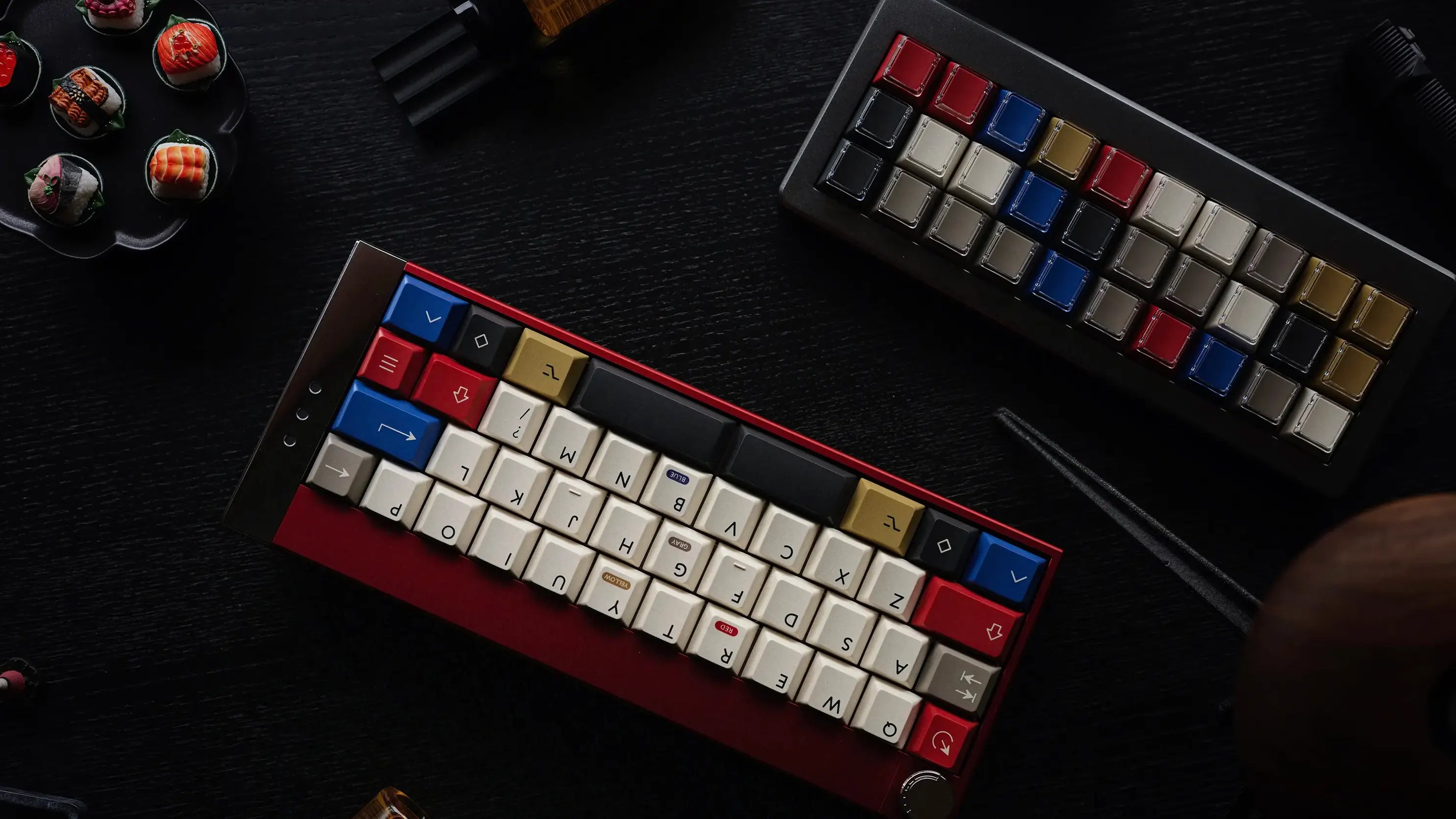 In Stock) PBTFans Retro 100 Keycap Set