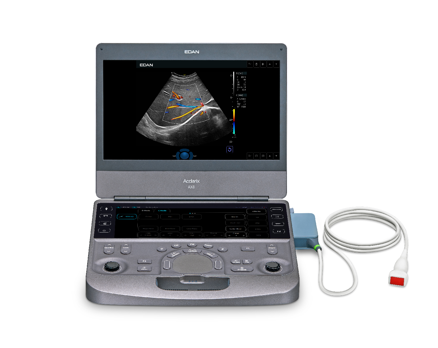 Color Portable Ultrasound Machine - EDAN Acclarix AX8