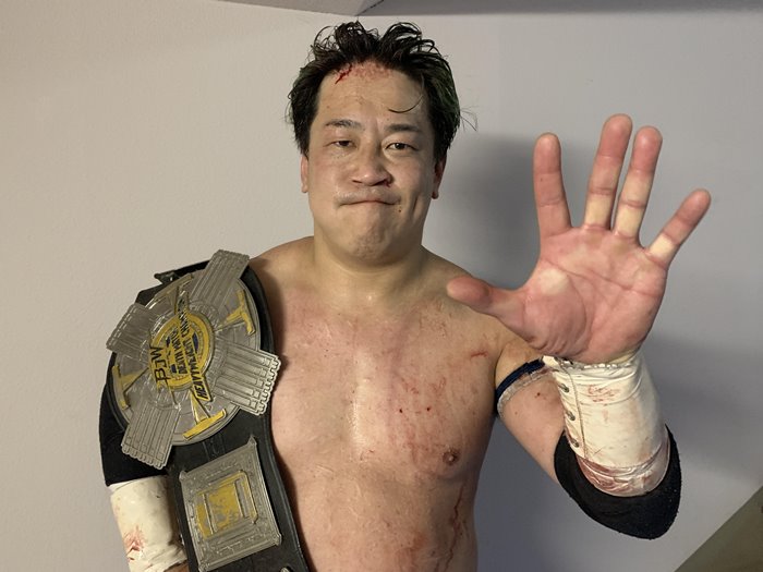 大日本】宮本裕向が神谷英慶を退けデスマッチ王座V5達成!! 4.18旭川