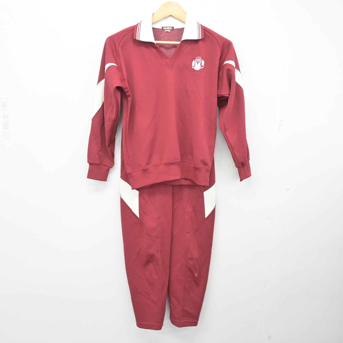 中古】埼玉県 初雁中学校 女子制服 3点 (ジャージ 上・体操服 上