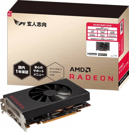 PCパーツブランド「玄人志向」から Radeon RX 5600 XT 搭載のデュアル