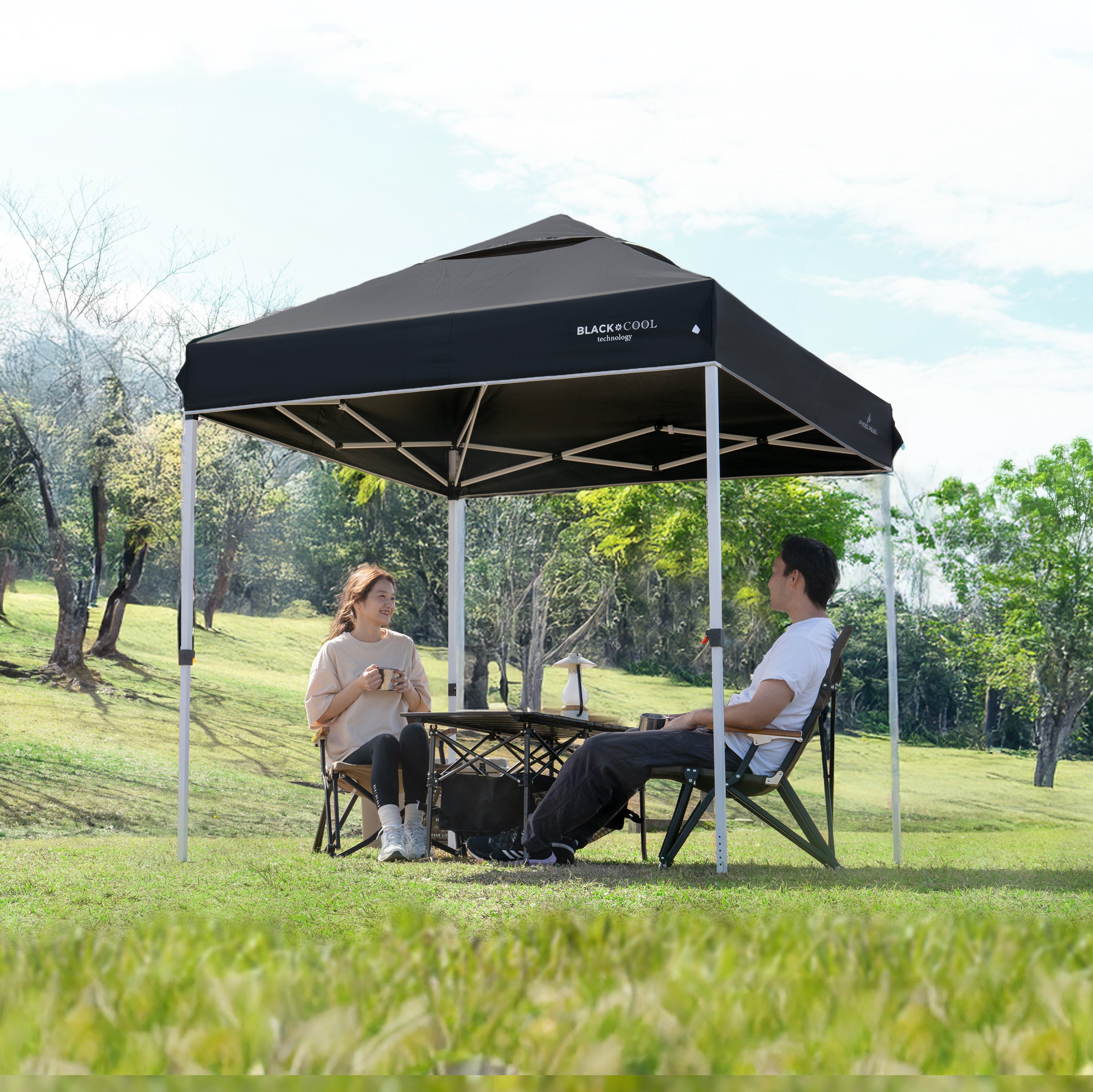 PYKES PEAK タープテント ワンタッチ | 軽量・UVカット・高耐水圧で