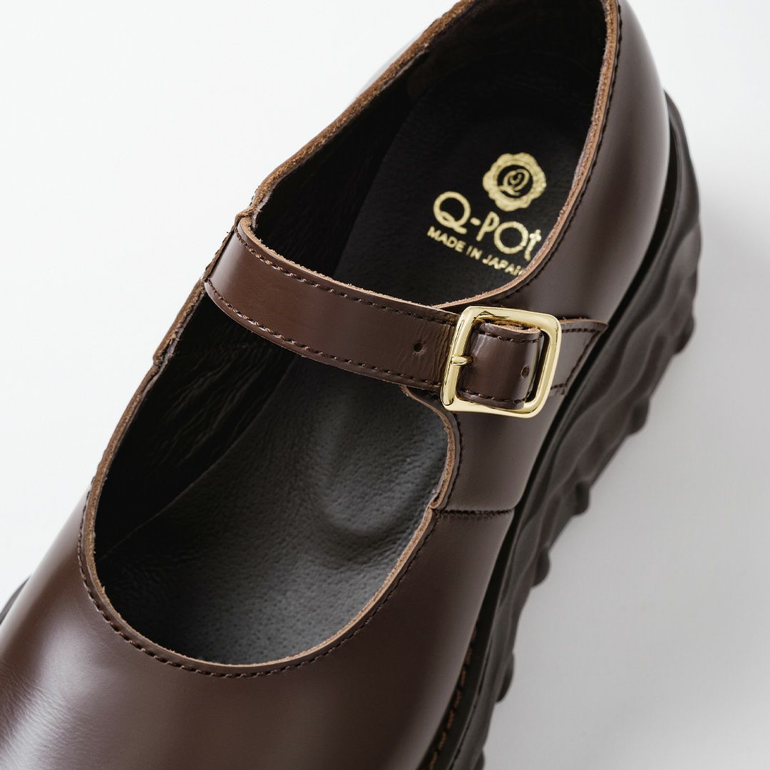 残り1点】【本革】メルティングチョコレート メリージェーン（ブラウン