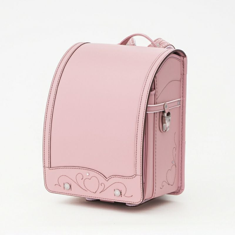 2027年ご入学向け】トゥインクル・ハート（牛革）アッシュピンク | 鞄