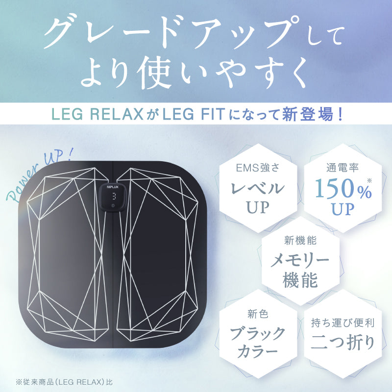 EMSフットマッサージャー】NIPLUX LEG FIT– ラフィネマルシェ Raffine