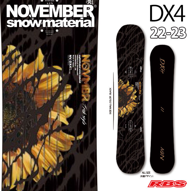 NOVEMBER 22-23 DX4 スノーボード 日本正規品RBS