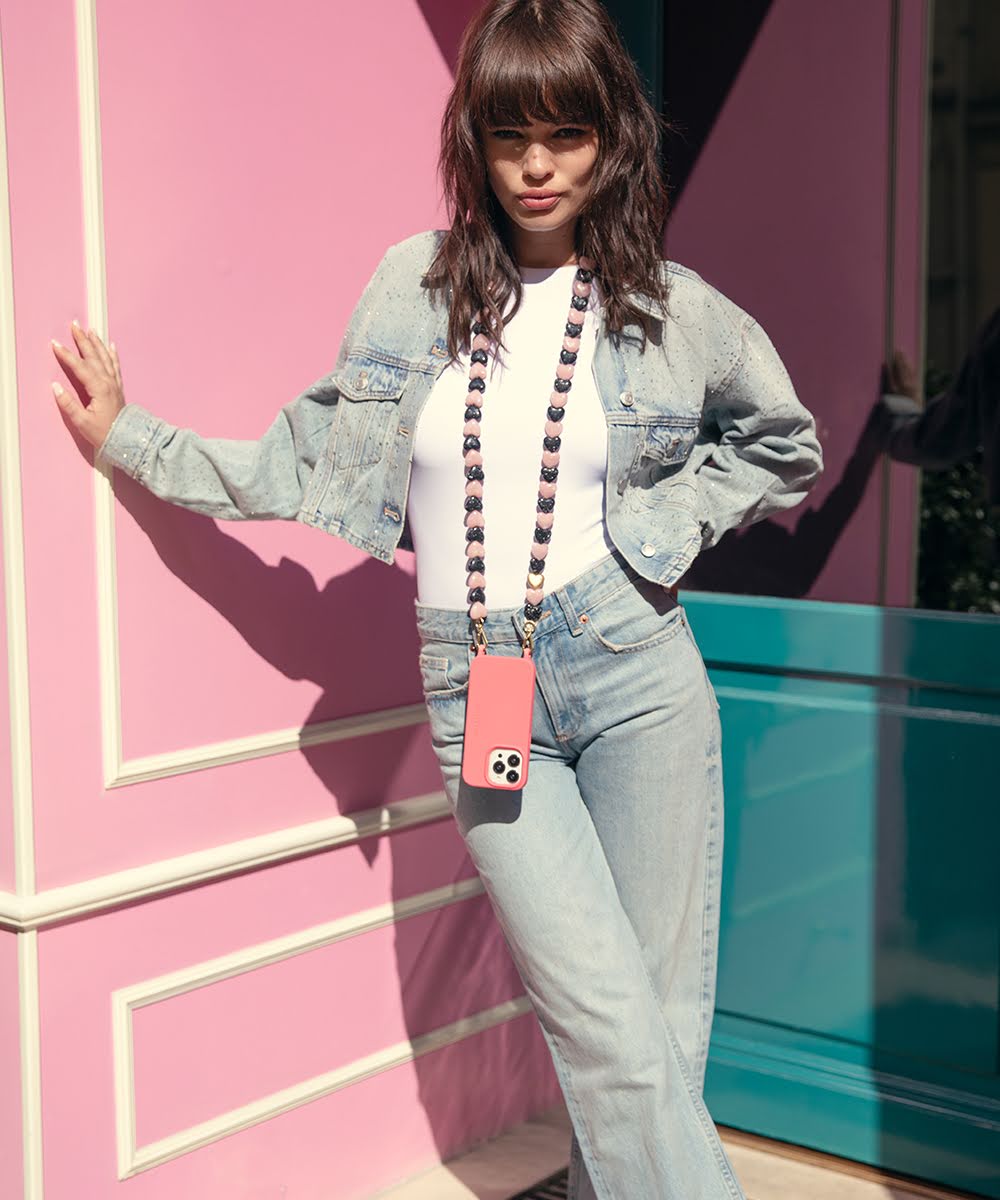 スマートフォンチェーン CUORE BLACK-PINK – R deco interiors