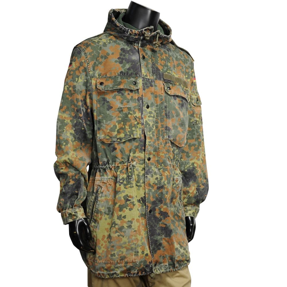 ドイツ軍放出品 フィールドパーカー フレクターカモ フード付き C