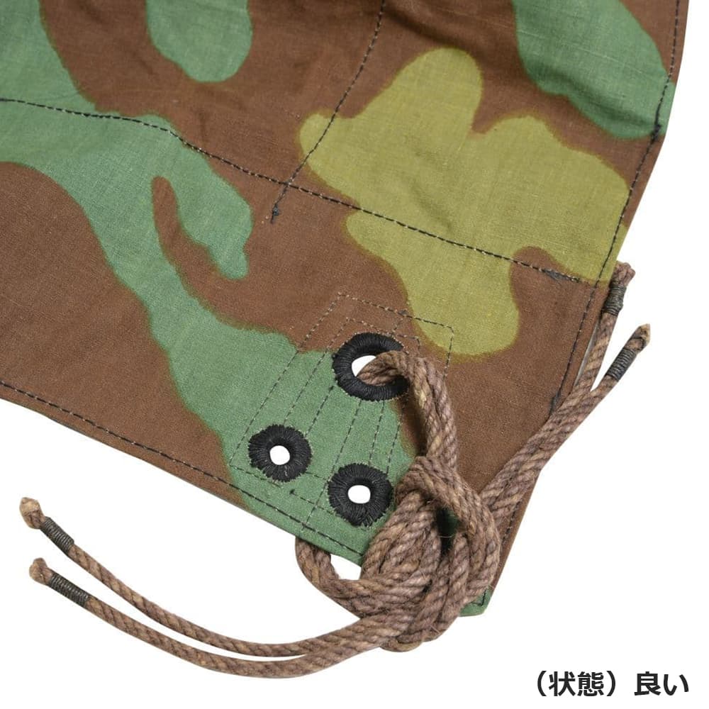 イタリア軍放出品 テントシート 軍幕 サンマルコ迷彩 スリットなし