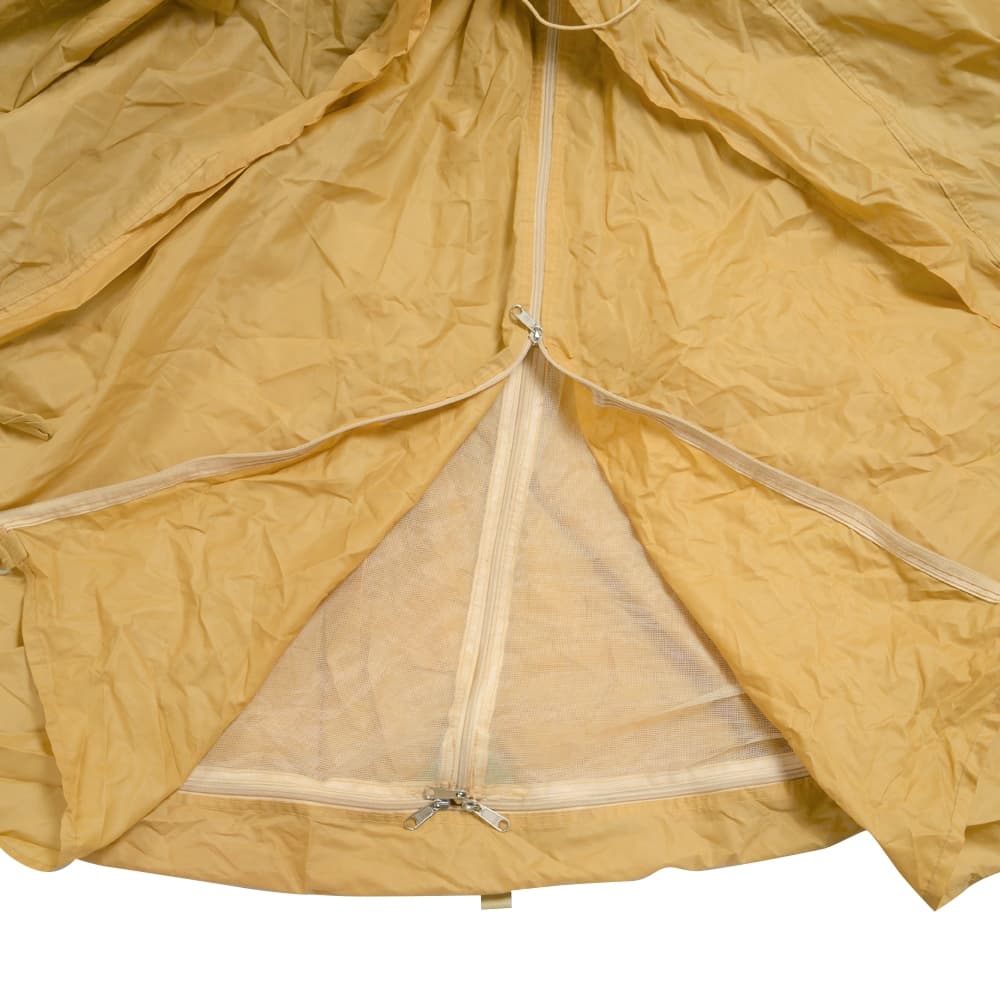 フランス軍放出品 F1テント 2人用 カーキ 軍幕 ナイロン生地 蚊帳有