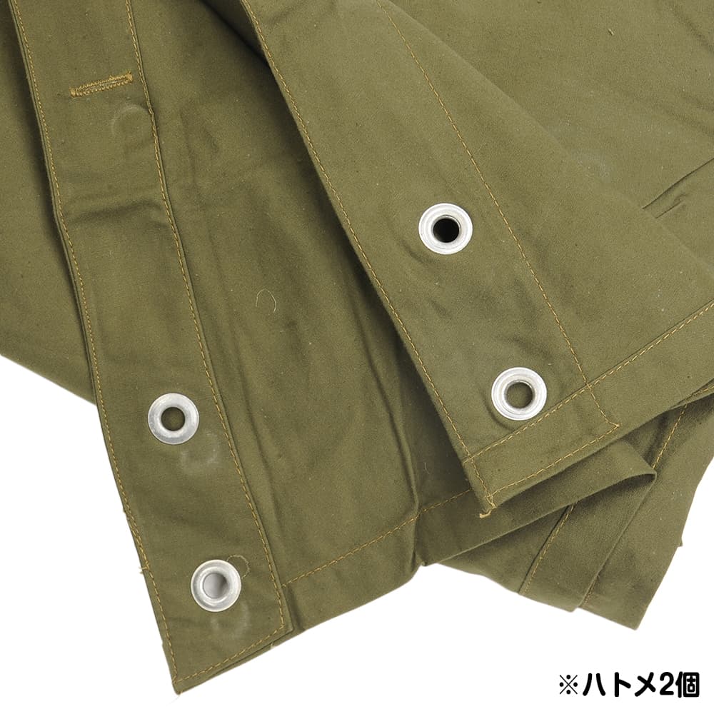 ポーランド軍放出品 テントシート 2枚セット ペグ・ポール付き 軍幕