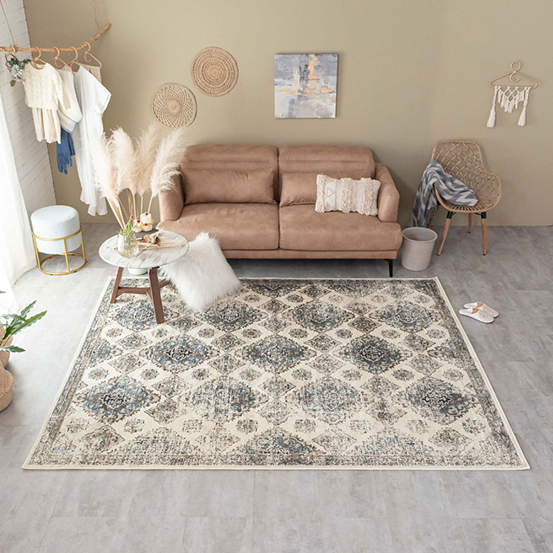 ラグ ペルシャ風 ラグマット 200×250cm オリエンタル柄 ウィルトン織り