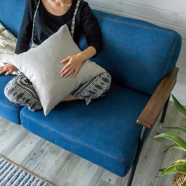 デニムソファ2人掛け (91017)【生活雑貨のELEMENTS本店】 | 【生活