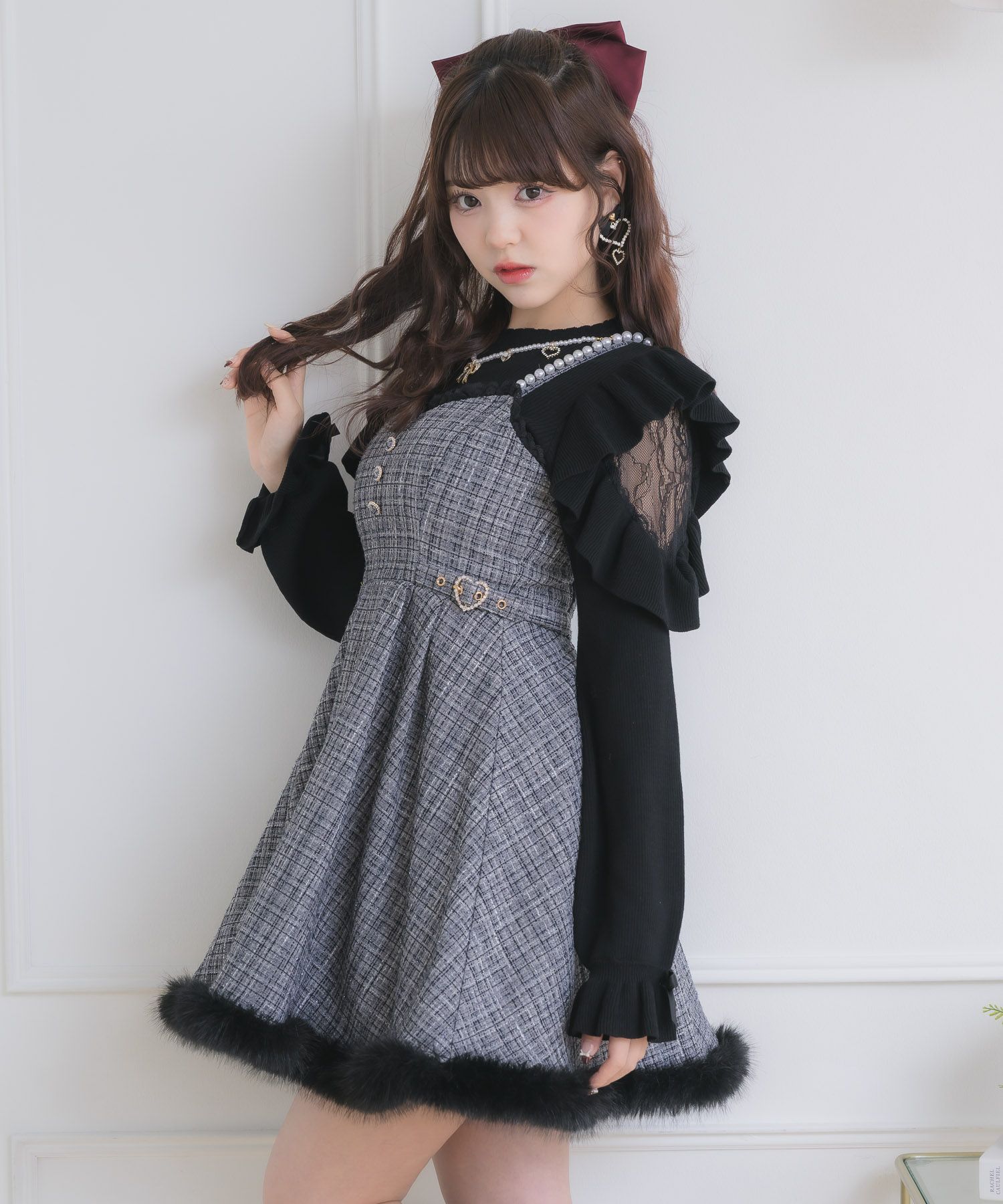 ファー付きキャミワンピース | Rlab store