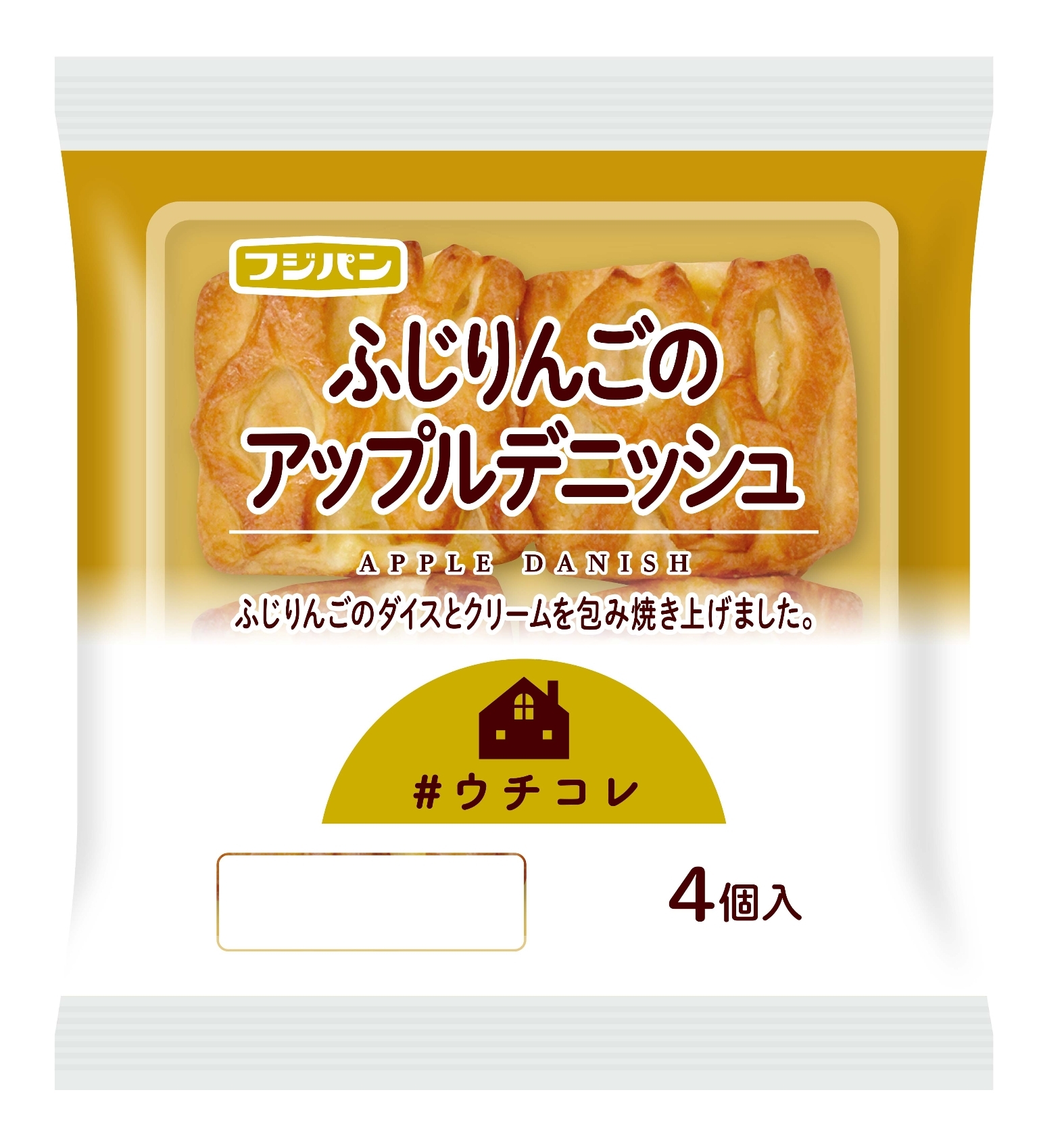 フジパン ふじりんごのアップルデニッシュの感想・クチコミ・カロリー